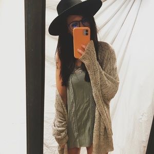 boho mossy green tunic tank top